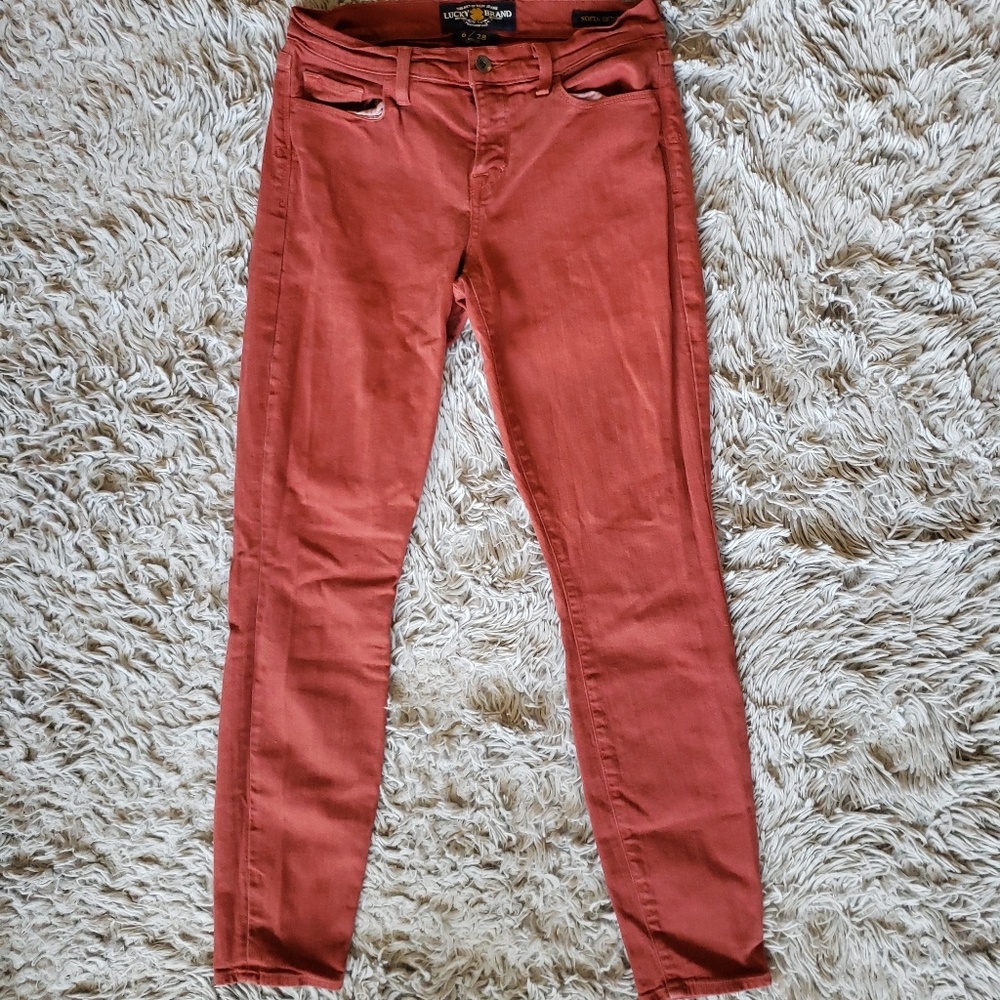 LUCKY BRAND Pumpkin Orange Jeans